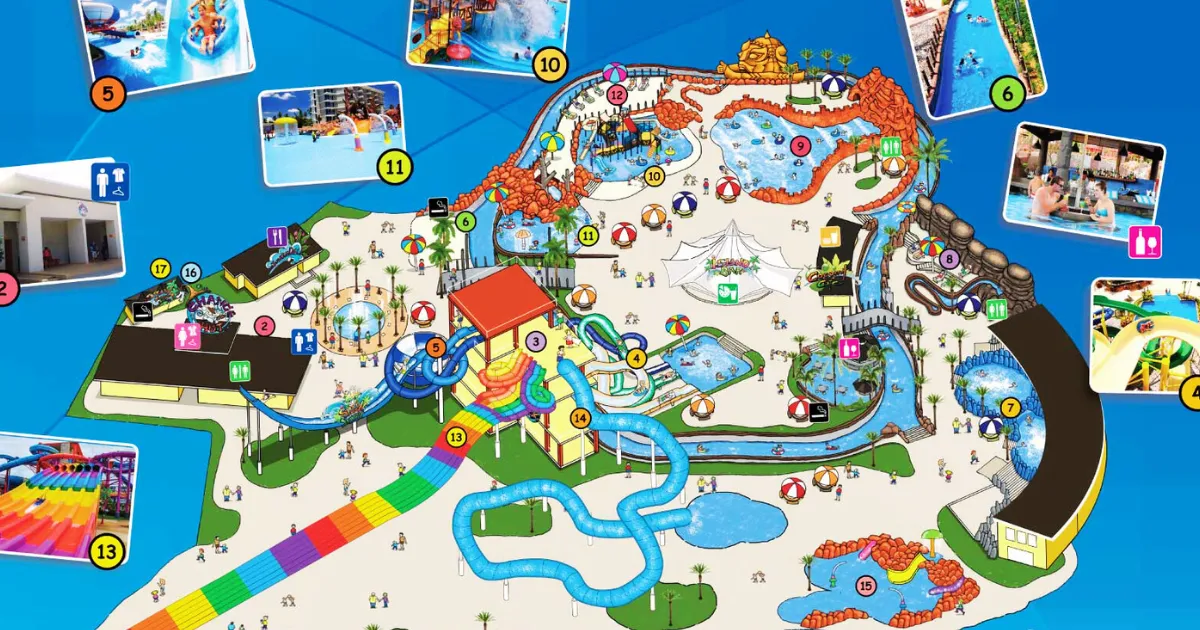 แผนที่ภายในสวนน้ำภูเก็ต Splash Jungle